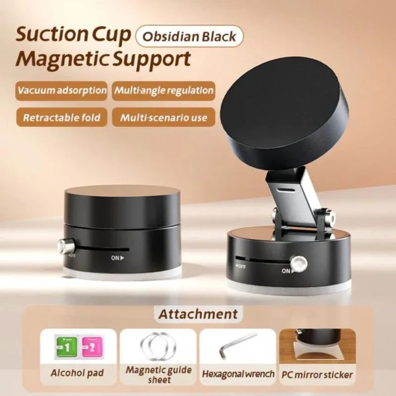 360° Magnetic Car Phone Mount – Foldable & Adjustable Dashboard Holder