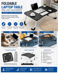 Foldable Laptop Table – Portable Bed Desk for Work, Study & Gaming