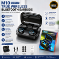 M10 TWS Wireless Earbuds – Bluetooth 5.1 with LED Power Display
