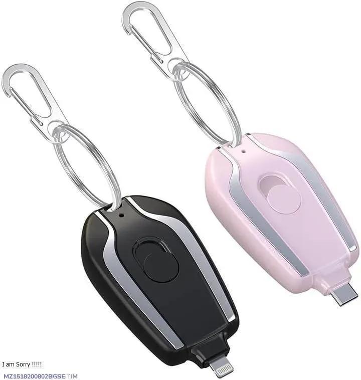 Mini Keychain Emergency Charger – Portable Fast Charging Power Bank for iPhone & Type-C Devices