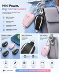 Mini Keychain Emergency Charger – Portable Fast Charging Power Bank for iPhone & Type-C Devices